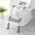 Potty Training Seat ，SKYROKU Potty Training Toilet with Step Stool Ladder, for Kids Boys Girls Toddlers – Comfortable Safe Potty Seat with Anti-Slip Pads Ladder （8838-Grey）