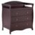 Karl home Changing Table Dresser Baby Diaper Changing Station Infant Nursing Table with 3 Drawers, Safety Rail & Strap for Bedroom, Nursery, Brown