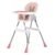 Dream On Me TableTalk 2-in-1 High Chair for Baby & Toddler – Convertible High Chair to Junior Chair, Removable Padded Seat, Dual Dishwasher-Safe Trays, Styrdy Steel Frame, Quick Folding Design – Pink