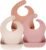 Silicone Bibs for Babies Toddler Set of 3, BPA Free, Soft Adjustable Waterproof Bibs for Feeding Essentials