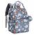 BabbleRoo Diaper Bag Backpack – Baby Essentials Travel Tote – Multi Function Water Resistant Diaper Bag, Travel Essentials Baby Bag with Changing Pad, Stroller Straps & Pacifier Case – Sea Animals