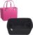 Lckaey Purse organizer inserts for rubber beach bag with Borg bag handbag organizers inserts Y015-black-M