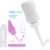 Frida Mom Upside Down Peri Bottle Sprayer, Perineal Care & Postpartum Recovery, Portable Travel Bidet & Perineal Cleanser with Travel Bag, Postpartum Essential, Gray