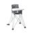 Bright Starts Pop ‘N Dine Portable High Chair, Indoor/Outdoor, BPA Free Tray, Easy to Fold, Unisex, Grey, 6 Months +