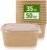 50 Pack 35 oz Paper Food Containers with Lids, Microwavable and Freezer Use Paper Meal Prep Containers Disposable Food Prep and Take Out Food Containers, 50 Bowls 50 Lids