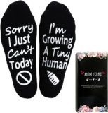 Pregnancy New Mom To Be Gift Growing a Tiny Human Socks Gifts For Pregnant Women Mother’s Day