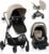Evenflo Pivot NXT Travel System with LiteMax NXT Infant Car Seat (Latte Tan)