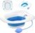 Sitz Bath, Sitz Bath for Toilet Seat, Postpartum and Hemorrhoids Care Kit – Yoni Steam Seat – Foldable Portable Basin soak – Universal Fit for Standard Toilets