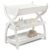 Comfy Cubs Baby Changing Table – Sturdy Wood Construction, Timeless Look Baby Change Table with Two Open Shelves for Infant Daycare Essentials Storage – White