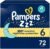 Pampers ZZZ Overnight Diapers, Size 6 (35+ lbs), 72 Count, Nighttime Protection Disposable Baby Diaper, Night Time Leak and Skin Protection