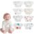 8-Pack 360° Rotate Organic Cotton Baby Bibs, Newborn Muslin Bibs For Teething And Drooling,Unisex Baby Bibs For Toddler, Adjustable With Snaps, Super Soft & Absorbent Baby Bibs For Boys And Girls.