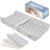 Jool Baby Serenity Soft Changing Pad + Washable Cover, Non-Slip – Fits Standard Changing Tables & Dressers (Cloud Pattern, Gray)