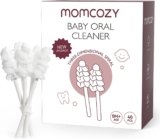 Momcozy Baby Tongue Cleaner Gauze, Baby Toothbrush Disposable Oral Cleaner, Toddler Tooth Brush for Tooth Mouth Gum Clean, Infant Toothbrush Oral Cleaning Stick, Baby Oral Cleaner Newborn, 40 Count