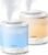 Homvana Small Humidifiers for Bedroom – 2 Packs 1.5L Cool Mist Top Fill Humidifier for Baby Nursery, Essential Oil Diffuser, 3 in 1 for Home Plants Offices and Grow Tents, 7 Color Lights, Ultrasonic