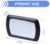 1 PC Car Sun Visor Mirror, Clip-On Makeup Mirror, High Definition Visor Passenger Mirror, Universal for Most Cars, Trucks, SUVs (Transparent)