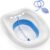 Soothic Sitz Bath for Toilet Seat, Sitz Bath for Hemorrhoids, Sitz Baths for Postpartum Care, Upgraded Collapsible Sitz Baths with Flusher, Drain Holes, Wider Seating Area, Deeper Bowl