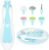 Electric Nail File Drill for Baby No Sharp Claws Hurt, 6 in 1 Safety Cutter Trimmer Clipper for Toes and Fingers (Blue)