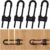 4 Pack U-Shaped Sliding Cabinet Locks Multifunctional Child Safety Lock Adjustable Baby Proof Clips for Home Cabinets Refrigerator Doors Cabinet Knobs and Window Handles (Black)
