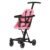 Dream On Me Coast Rider Travel Stroller, Lightweight & Compact Baby Stroller, Theme Park Approved, Book-Folding Design, Adjustable Handle, Soft-Ride Wheels, Converts to Rider & Scooter – Pink