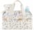 Baby Diaper Caddy Organizer with Portable Changing Mat-Portable Baby Organizers and Storage, Gift for Baby Shower, Baby Essentials Organizer with Removable Dividers (Blue Floral)