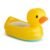 Munchkin Duck Inflatable Baby Bathtub for Babies 6-24 Months, White Hot Heat Alert, Great for Home or Travel, Classic Yellow Ducky