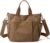 Women’s Canvas Tote Bag Lightweight Work Handbag Travel Crossbody Purse with Water Bottle Pocket