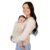 Ava & Oliver Essential Baby Carrier – Ergonomic, Hip-Healthy Soft Structured Carrier for Infants & Toddlers (7–35lbs) – Front and Back Carry, Breathable Fabric, Stylish & Lightweight (Almond Check)