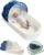 Portable Newborn Nest Lounger with Canopy & Mosquito Net-Lightweight Foldable Newborn Play Support & pad and Washable Cover, Indoor-Outdoor Use(Blue)