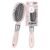 Conair Velvet Touch Cushion Hair Brush, Compact Travel Detangler Brush for Curly or Straight Styles, Flex Cushion Base for Stress-Free Brushing, Blush Pink