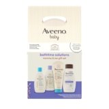 Aveeno Baby Bathtime Solutions Mommy & Me Gift Set, Baby Wash & Shampoo, Calming Bath, Daily Moisturizing Lotion and Stress Relief Body Wash for Mom, Colloidal Oat, Baby Bath Essentials, 4 items