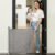 Momcozy Auto Lock Retractable Baby Gate, Safety Gate for Baby and Pet, 33” Tall, Extends to 55” Wide, Mesh Safety Dog Gate for Stairs, Indoor, Outdoor, Doorways, Hallways