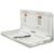 ECR4Kids Horizontal Wall-Mounted Changing Station, Baby Changer, White Granite