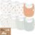 8-Pack Organic Baby Bibs for Boys, Girls – Soft Cotton Drooling and Teething Bibs for Baby Girl & Boy, Extra Absorbent, Easy To Clean & Put On for Toddler, Newborn, Infant 0-24 Months (Wilderness)