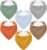 Muslin Baby Bibs,Soft Triangular Baby Bandana Drool Bibs for Baby Boy Girl,Solid Colors Bib for Drooling Teething