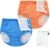 EZ Moms 2 Packs Reusable Swim Diapers Toddler Baby Swim Diaper Size 4 Washable Snap Pool Swimming Diaper 4T Soft and Silky Waterproof Diapers for Swimming Lessons Boys and Girls with a Laundry Bag