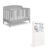 Graco Benton 5 in 1 Convertible Crib (GREENGUARD Gold Certified) with Premium Foam Crib and Toddler Mattress Included – Pebble Gray, Converts from Baby Crib to Toddler Bed, Daybed and Full-Size Bed