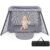 BABY JOY 2 in 1 Travel Crib, Portable Baby Playpen with Soft Washable Mattress, Foldable Pack and Play Lightweight Installation-Free Home Playard with Carry Bag, for Infants & Toddlers Indoor Outdoor