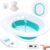 Electric Sitz Bath, Sitz Bath for Hemorrhoids, Sitz Bath for Toilet Seat, Sitz Bath for Postpartum Care, Sits Bath Kit for Women, Automatic Flushing, Foldable, Fits Universal Toilet