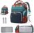 Diaper Bag Backpack, Multifunction Waterproof Diaper Bag for Baby, with Diaper Changing Station, Newborn Essentials Must Haves, Baby Portable Bag, Unisex, RGB