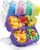 5 Pcs Bento Snack Containers, Reusable 4 Compartment Divided Food Storage Containers, Divided Lunchable Container for School, Work and Travel (5 Color)