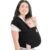 KeaBabies Baby Wrap Carrier – All in 1 Original Baby Carrier Newborn to Toddler Sling, Easy to Wear, Hands Free Bonding, Lightweight, Breathable Infant Wraps (Trendy Black)
