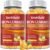 2 Pack Vegan 80MG Iron Supplement Gummies for Women & Men – Vitamin A, C, B for Adults & Kids – Blood & Builder & Energy Support for Iron Deficiency, Anemia, 120 Counts Pineapple Flavor Gummies