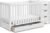 Graco Remi 4-in-1 Convertible Crib & Changer (White) – GREENGUARD Gold Certified, Fits Standard Crib Mattress, Converts to Toddler Bed and Full Bed, 4 Adjustable Mattress Heights