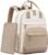 LOVEVOOK Diaper Bag Backpack, Baby Bag with Changing Pad, Large Diaper Backpack Boy Girl, Waterproof Baby Registry Bag for Mom Dad with Stroller Buckles, Beige-khaki
