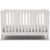 Delta Children Essex 4-in-1 Convertible Baby Crib, Bianca White with Natural Legs