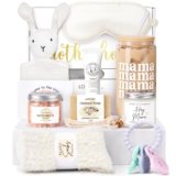 New Mom Care Package After Baby, 12PCS New Mom Gifts & Baby Shower Gift Essentials, Pregnancy Gifts For Expecting Mom, First Time Mothers Day Birthday Gift Basket for Women Mom to Be