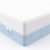 Crib Mattress, Dual Sided Comfort Memory Foam Toddler Bed Mattress, Triple-Layer Breathable Premium Baby Mattresses for Infant and Toddler w/Removable Outer Cover – White&Blue