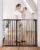 COMOMY 36″ Extra Tall Baby Gate for Stairs and Doorways – Fits 29.5″ to 48.8″ Wide Openings, Auto Close Extra Wide Dog Gate for House, Pressure Mounted Easy Walk Through Pet With Door, Black