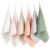 Konssy 6 Pack Baby Muslin Washcloths for Unisex 100% Cotton Wash Cloth Set for Baby Face Body Comfy and Soft for Newborn Infants Kids Girls and Boys