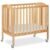 Dream On Me 3-in-1 Portable Folding Stationary Side Mini Baby Crib in Natural & Mattress, GreenGuard Gold & BSA, Use as Changer & Playpen, Locking Wheels, 3 Mattress Heights, Extra Firm Mattress